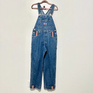 Revolt Womens Denim Overalls L Baggy Hip Hop Y2K Streetwear 90s Skater Vintage